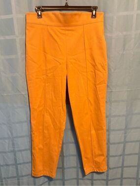 Pinup Couture Laura Byrnes High Waist Trousers in Mustard Gold- 2X